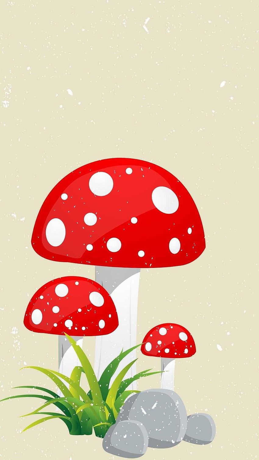 Red mushroom green HD phone wallpaper  Peakpx