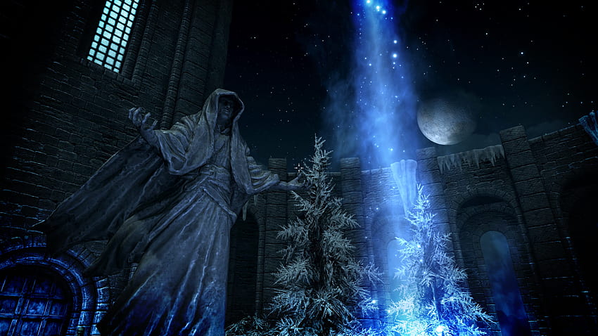 Blue Night Sky - Skyrim Nexus'ta Büyücü Konseyi - Modlar ve Topluluk, Skyrim Büyücüsü HD duvar kağıdı