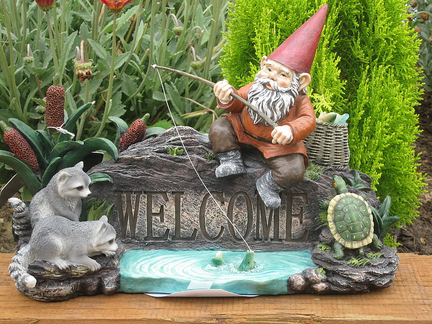 Gnome and Background, Garden Gnome HD wallpaper