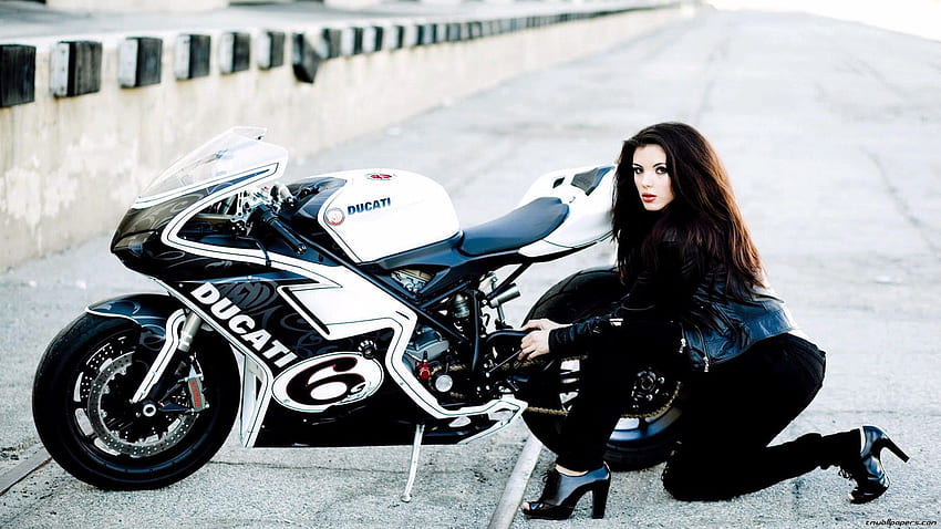biker girl Collection, Female Motorcycle HD wallpaper