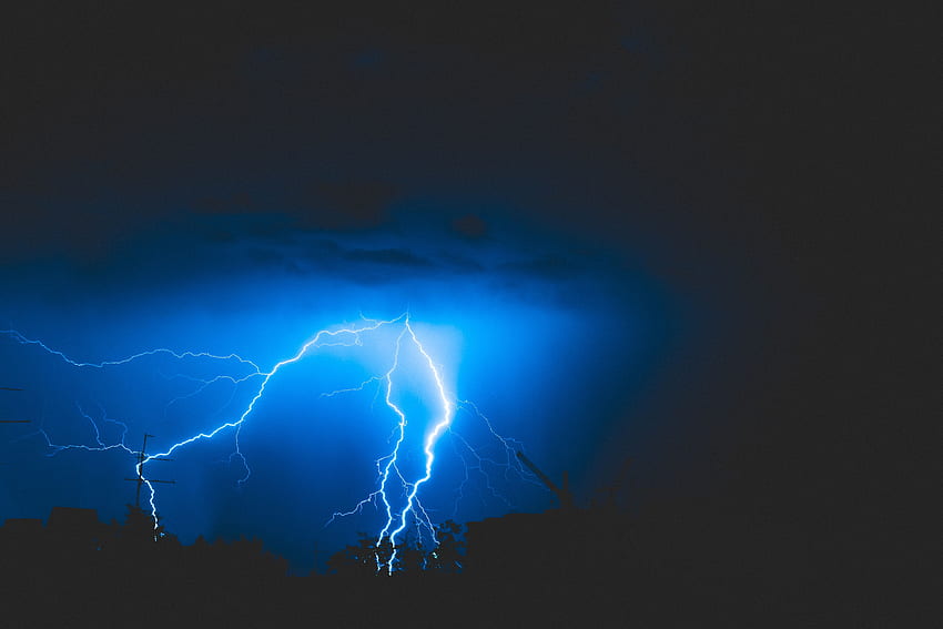 Nature, Sky, Lightning, Mainly Cloudy, Overcast, Storm, Thunderstorm HD wallpaper