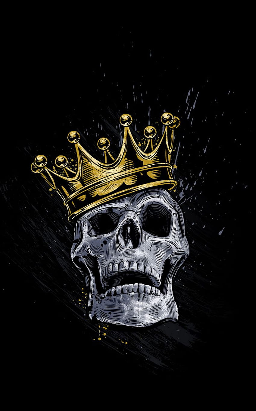 Rei esqueleto, mandíbula, arte Papel de parede de celular HD