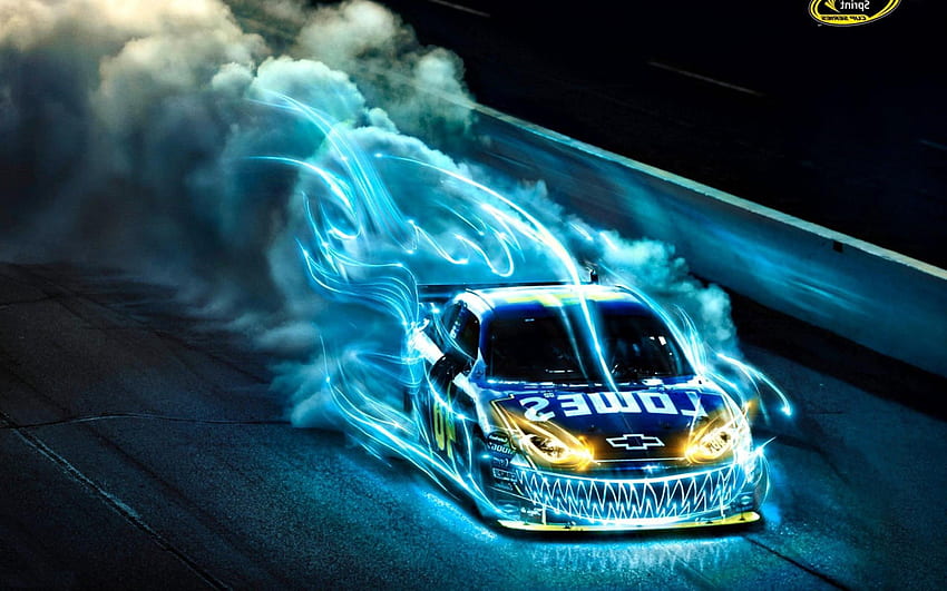Racing Car - Blue Fire From Car,, Drag Race Car HD wallpaper | Pxfuel