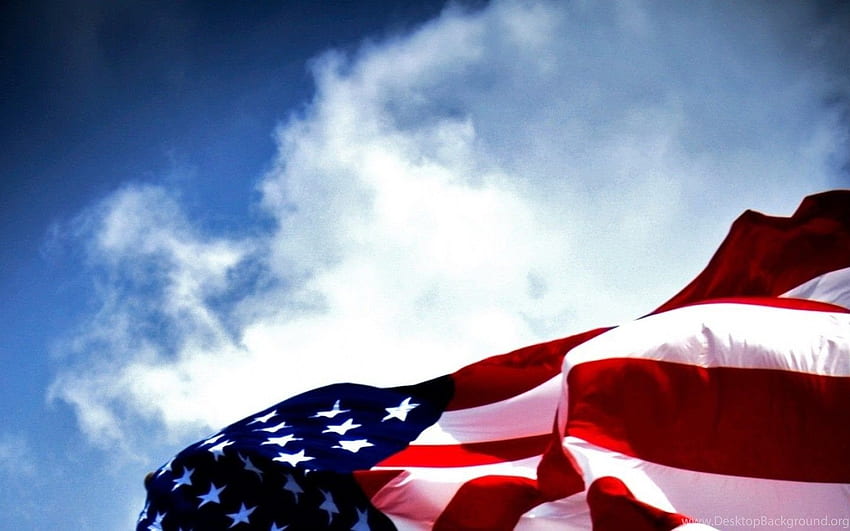미국 국기 배경, 멋진 미국 국기 HD 월페이퍼
