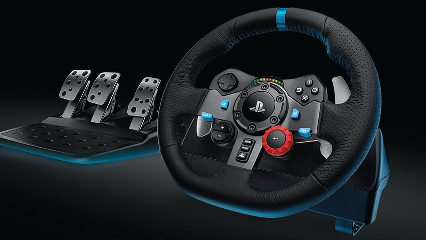 logitech, g29, volante, game racing wheel, volante, pedal, jogos para com resolução . Alta qualidade papel de parede HD