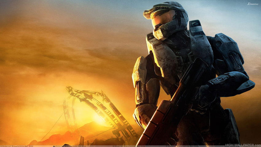 Halo 3 Sunset, Halo Dual-schirm HD-Hintergrundbild