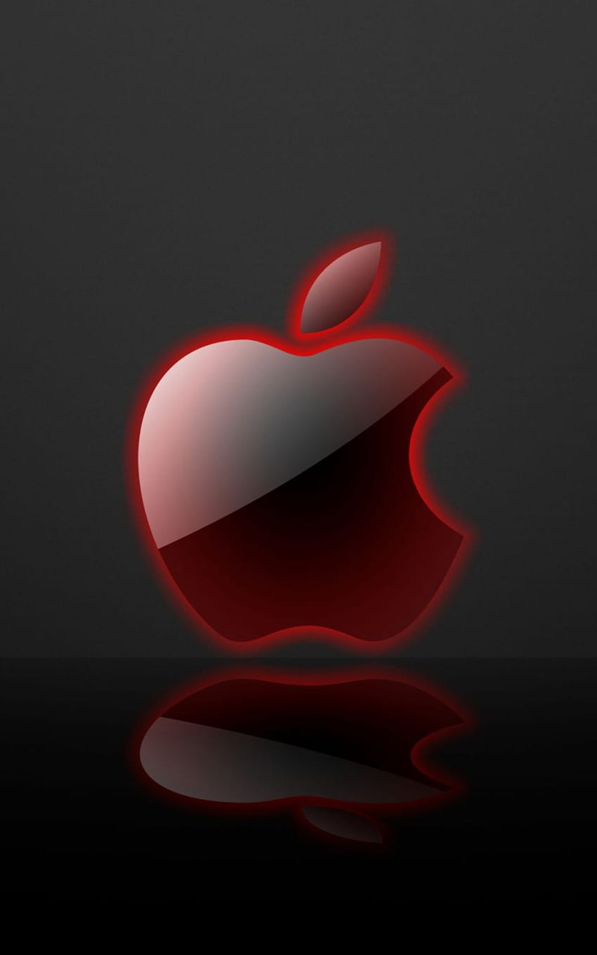 Manzana roja 1258443, logotipo de manzana roja fondo de pantalla del teléfono