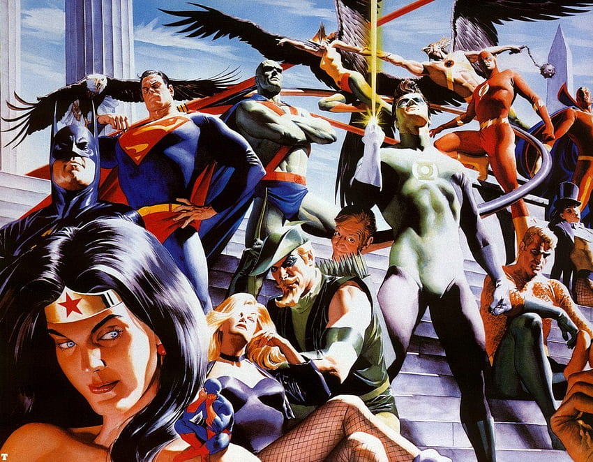 A Liga da Justiça por Alex Ross: histórias em quadrinhos papel de parede HD