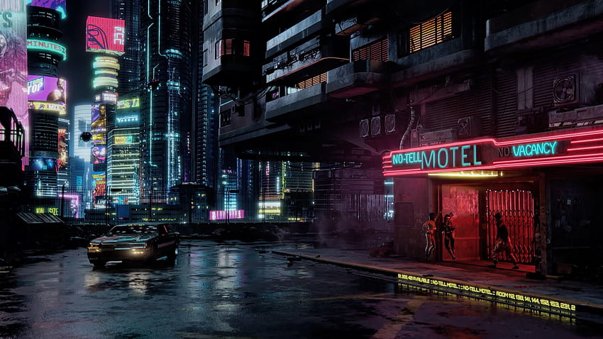 Mejor Cyberpunk 2077, Ciudad Cyberpunk fondo de pantalla