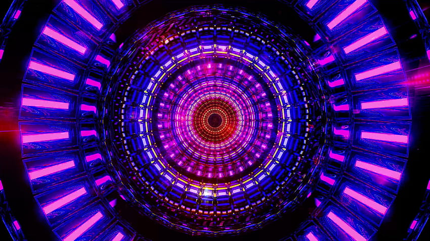 Въртящ се дизайн на синьо пространство със светещи неонови частици 3D илюстрация фон дизайн произведение на изкуството 1902115 Stock at Vecteezy, Motion Graphics HD тапет