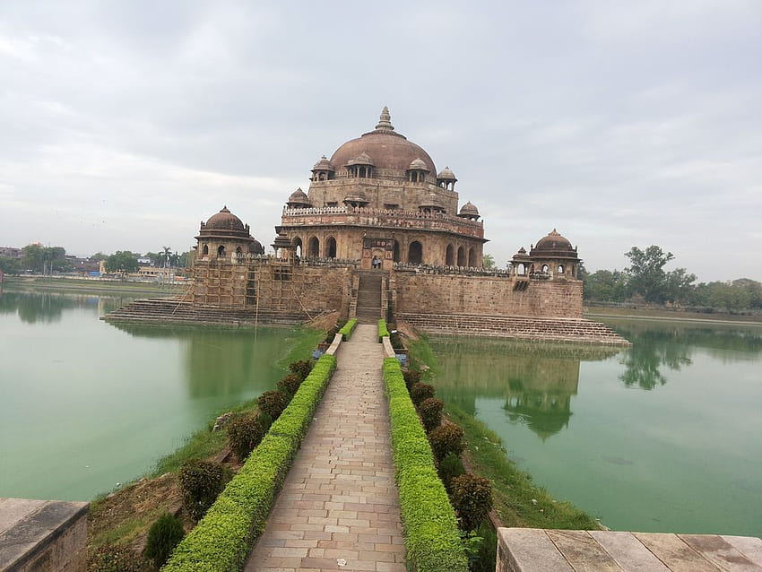 Sher Shah Suri 무덤, Sasaram, Bihar., Mausoleum HD 월페이퍼