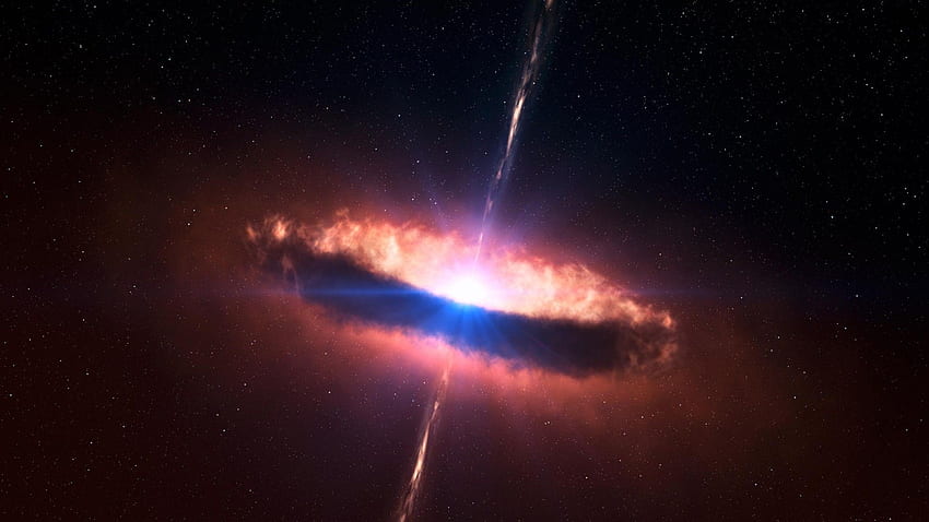 Quasar Black Hole HD wallpaper