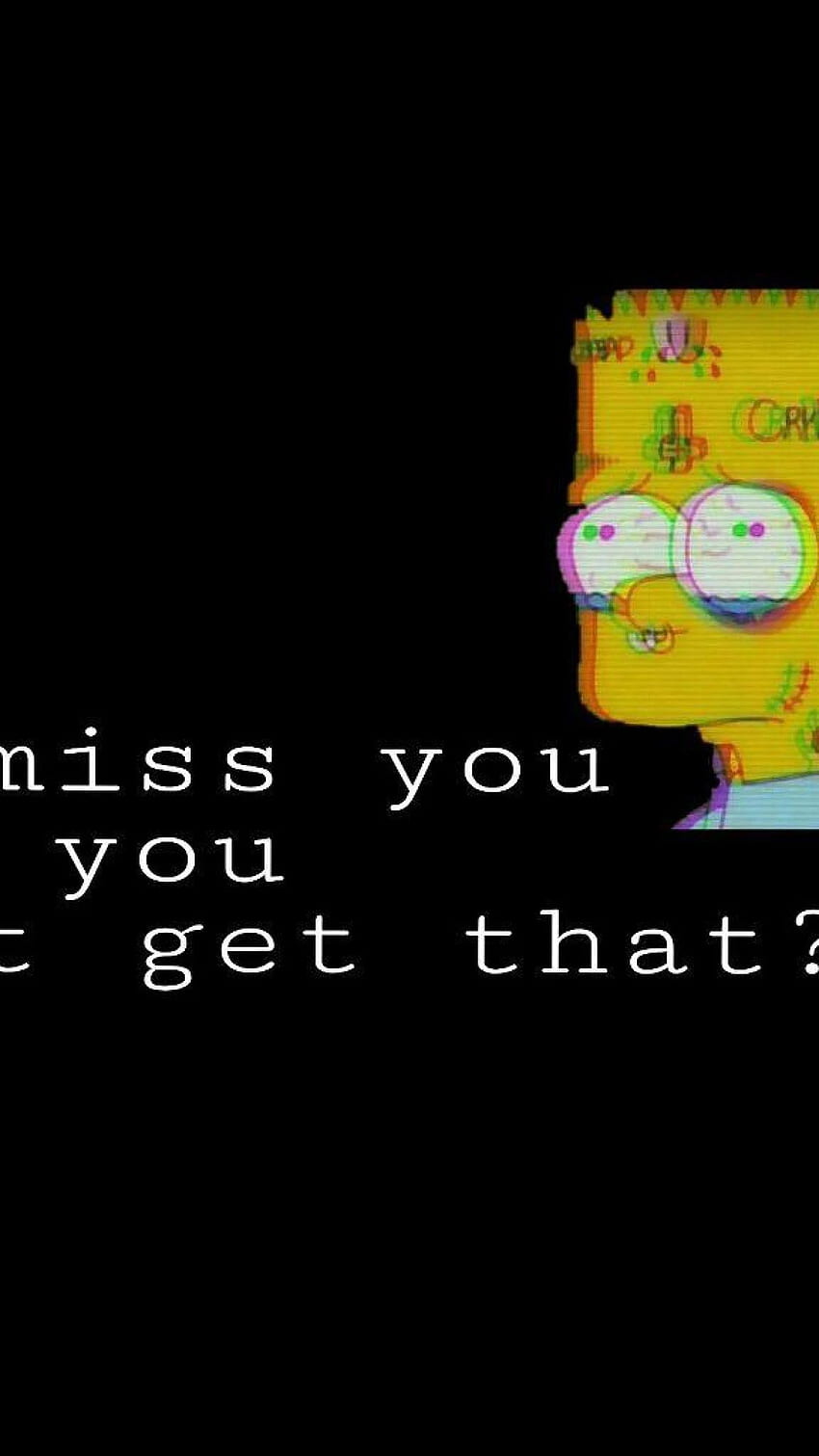 Traurige Ästhetik, Bart Simpson • Für Sie Für & Mobil HD-Handy-Hintergrundbild