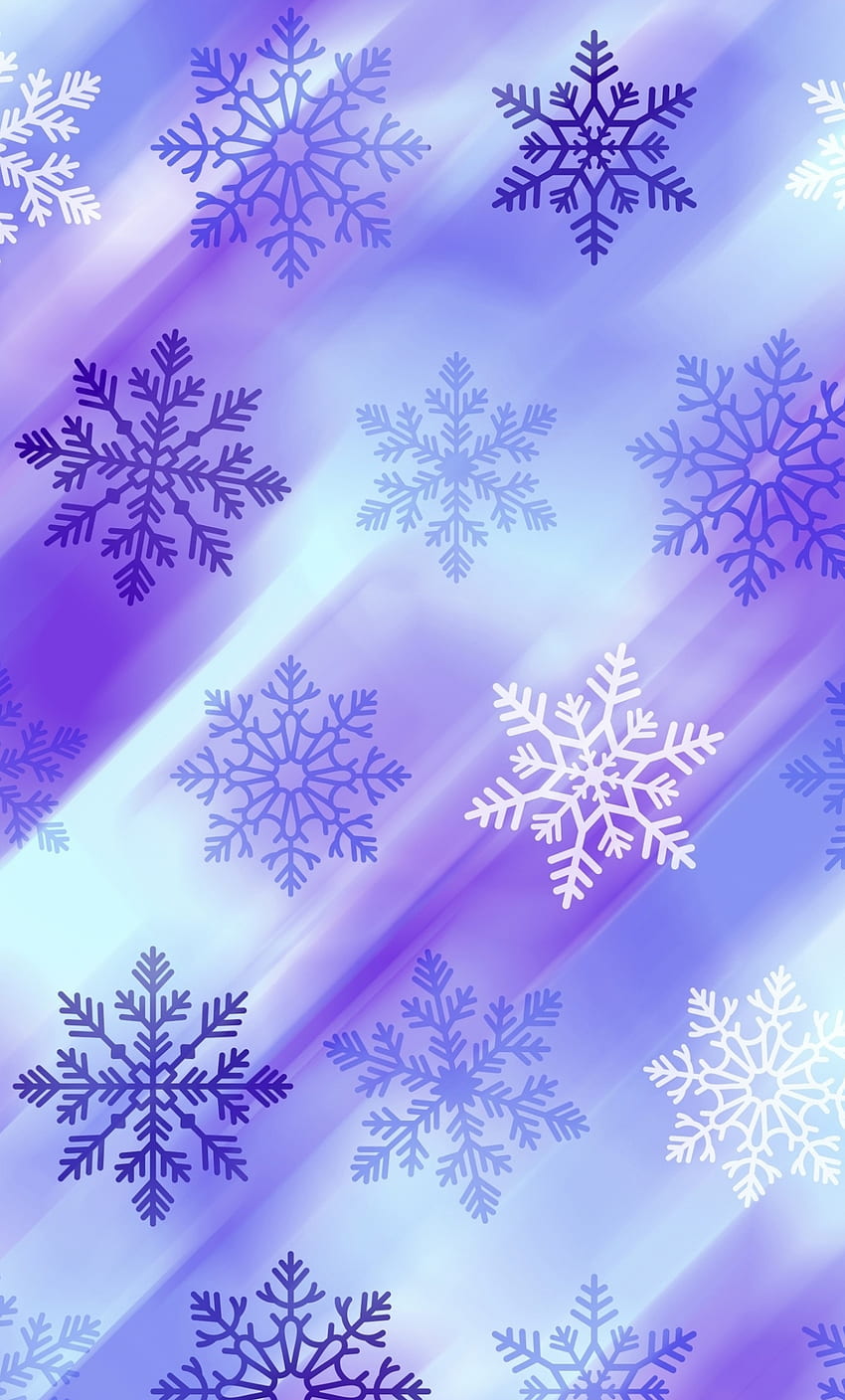 Copo de nieve, Copos de color blanco azulado, Resumen, Iphone 6 Plus, , 26731, Copo de nieve púrpura iPhone fondo de pantalla del teléfono