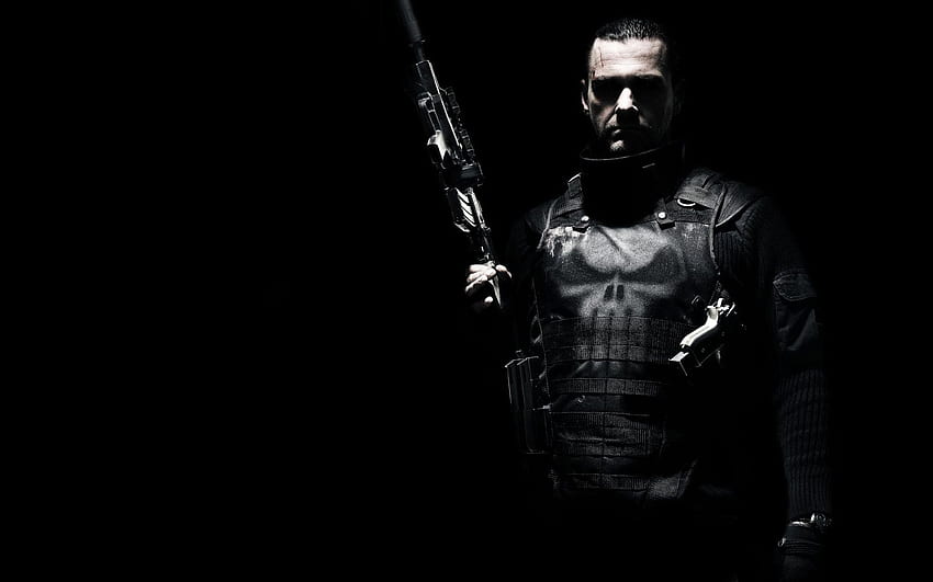ray, Stevenson, Punisher, Quadrinhos, Filmes, Warriorsa, Soldados, Armas, Pistolas, Dark / and Mobile Background, Black Soldier papel de parede HD