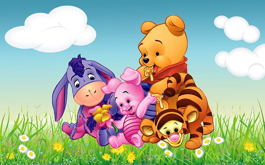 Cartoon Winnie The Pooh Tigger Piglet And Eeyore Babies, Tigger Baby HD ...