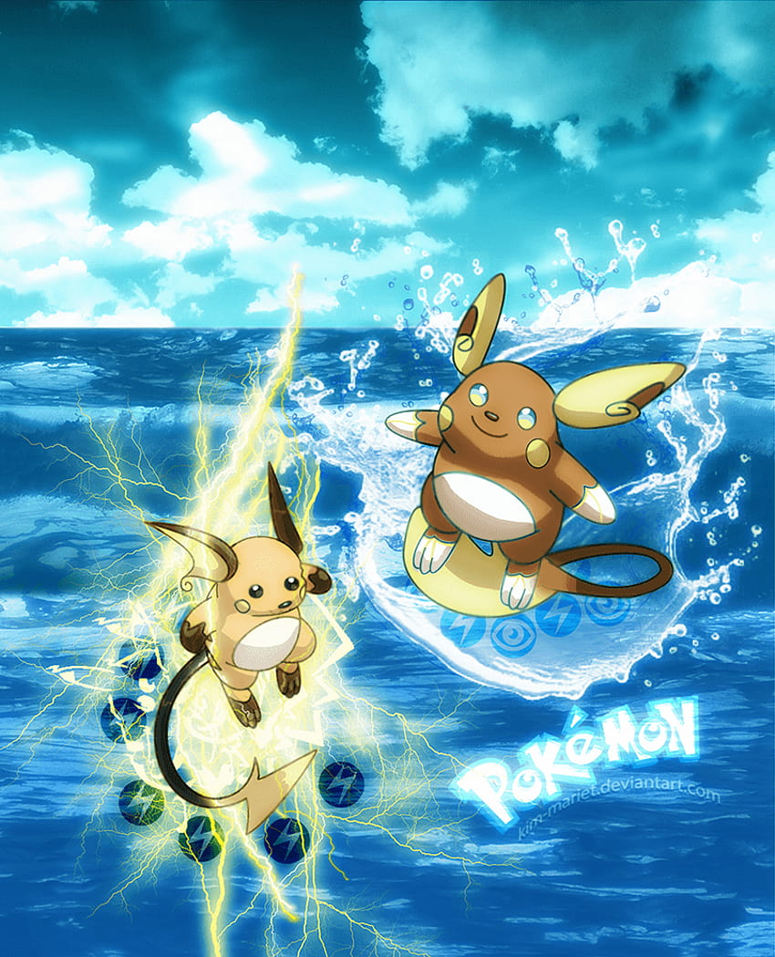 1920x1080px, 1080P Free download | Surf's up! (Raichu and Alolan Raichu ...