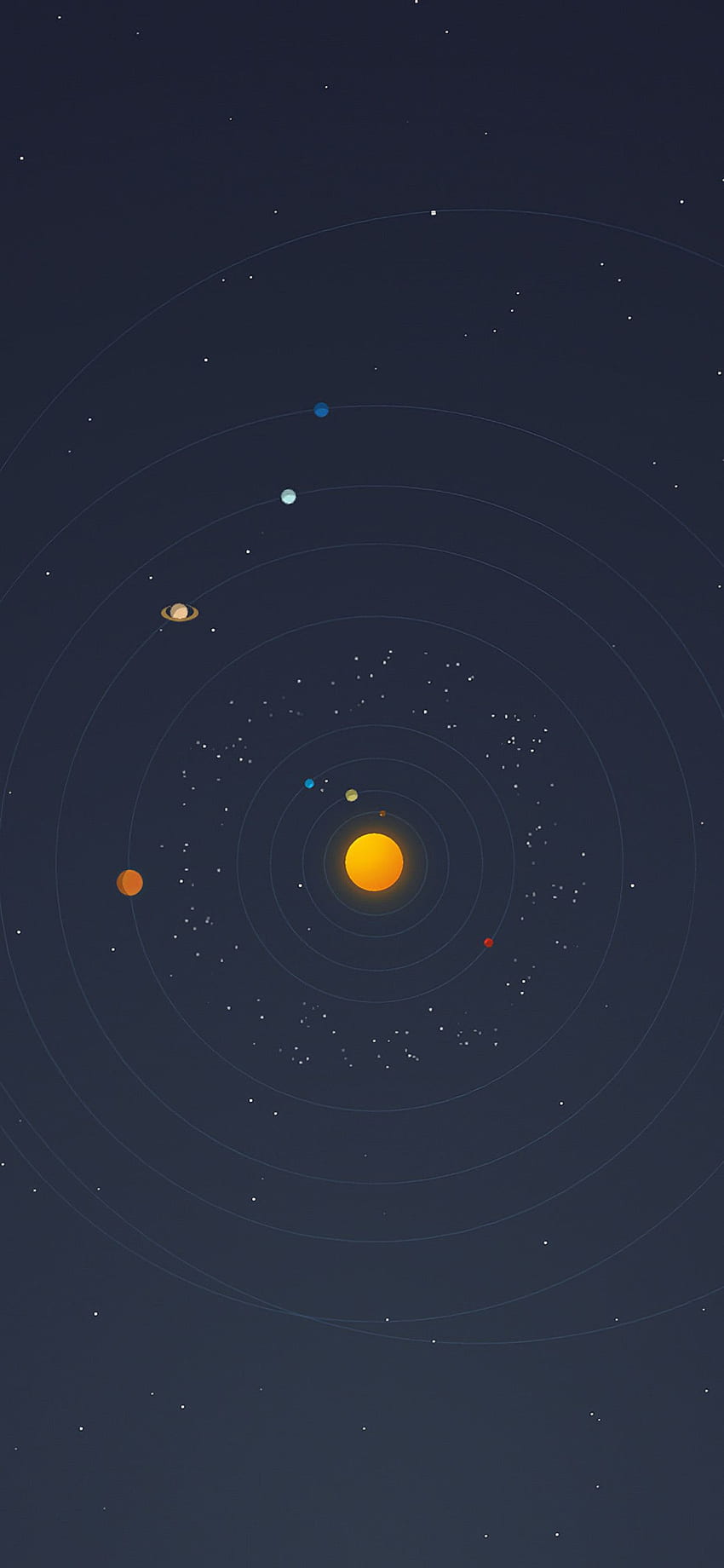 Solar System Minimal iPhone XS MAX , , Background, and HD phone wallpaper