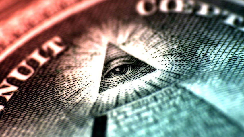 Piramida All Seeing Eye Illuminati Dolar. Epicki trójkąt oka Illuminati Tapeta HD