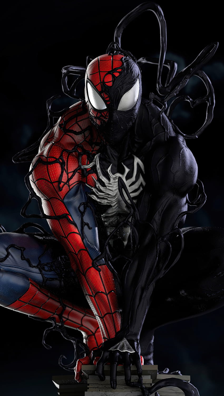 Spider-Man Symbiote, Marvel, Venom, Spider-Man Tapeta na telefon HD