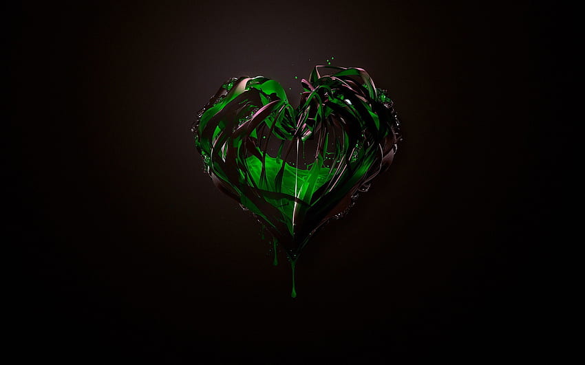 px abstract Green Heart Hearts – Video Oyunları God of War HD duvar kağıdı