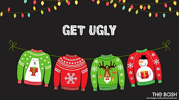 Ugly christmas sweater backgrounds: Môi trường làm việc của bạn cũng cần một chút hơi thở Giáng sinh. Xem hình nền xấu xí nhất trong mùa để trang trí cho máy tính của bạn.