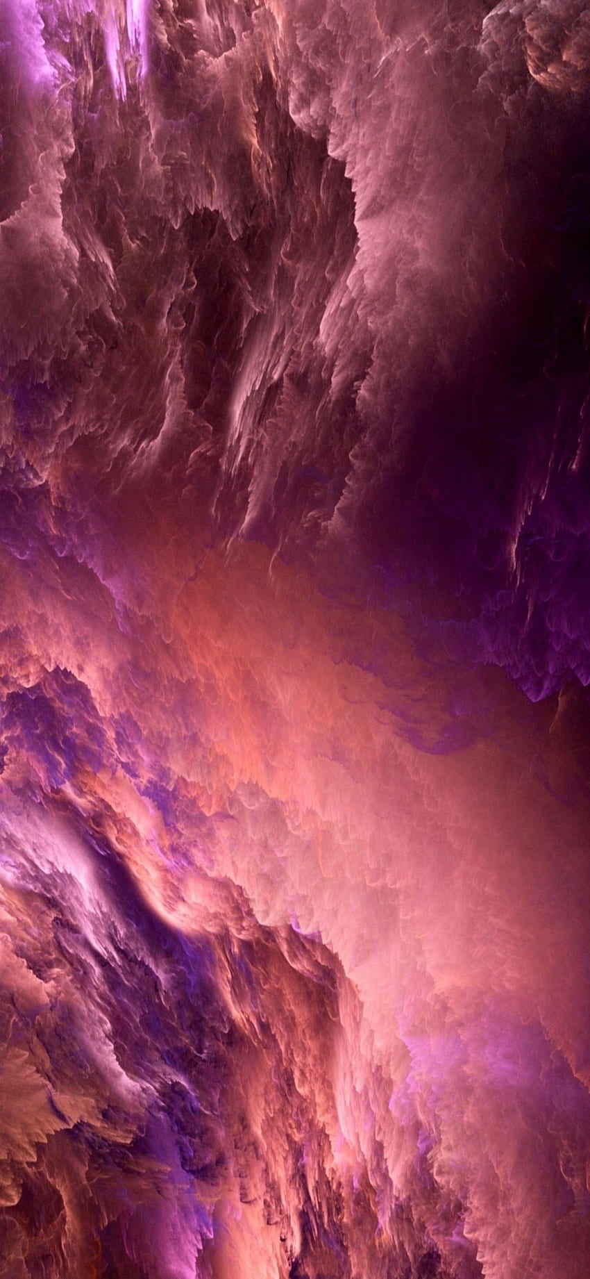 Pink Purple Clouds iPhone HD phone wallpaper