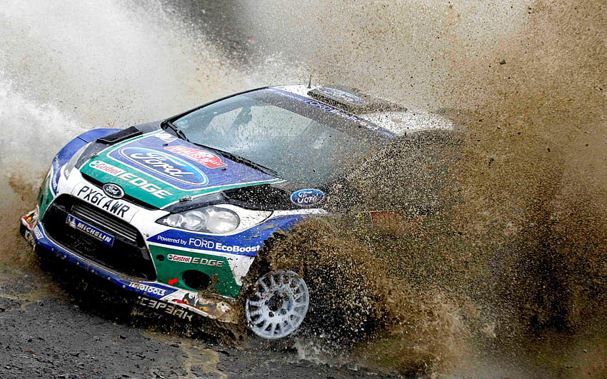 ฟอร์ด เฟียสต้า ฟอร์ด แรลลี่ WRC Race Dirt วอลล์เปเปอร์ HD