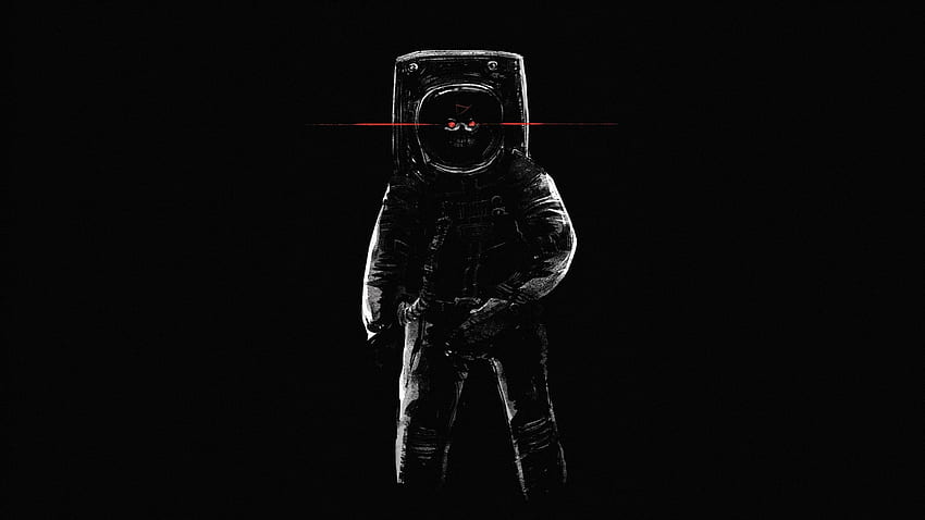 astronaut, Astronaut Black and White HD wallpaper