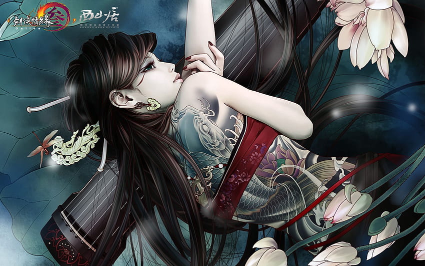 Zhang Xiaobai Anime Board, Anime Geisha HD wallpaper