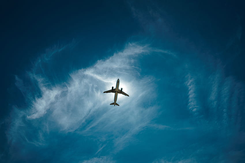 Plane, Sky, Clouds, , , Flight, Height, Airplane HD wallpaper