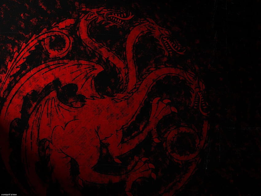 Game of Thrones maison Targaryen sceaux et arrière-plan, Maison du Dragon Fond d'écran HD