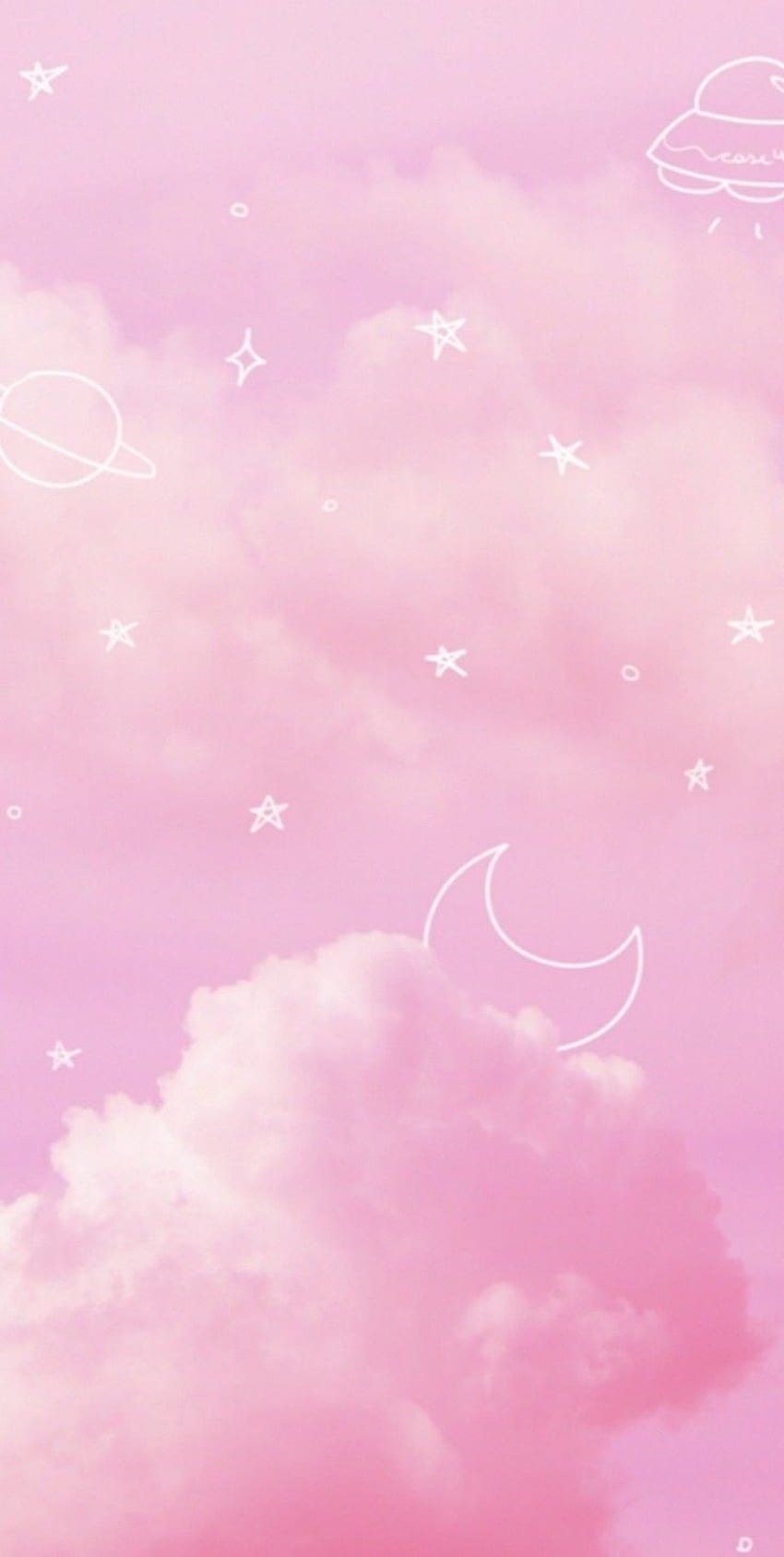 Розово небе през 2021 г. Плакат bunga, ponsel minion, Ruang seni, Kawaii Sky HD тапет за телефон