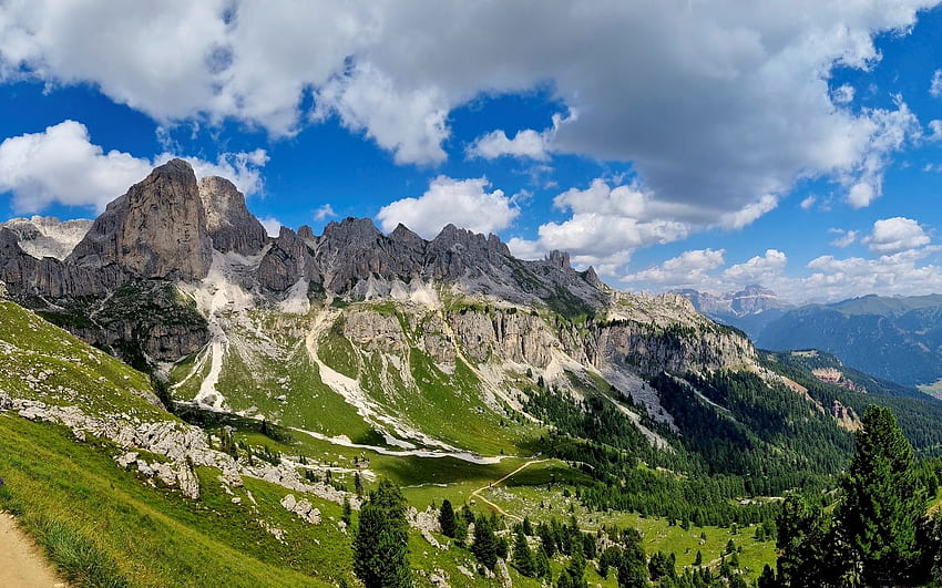 Alps in Italy, clouds, Alps, Italy, mountains HD wallpaper | Pxfuel