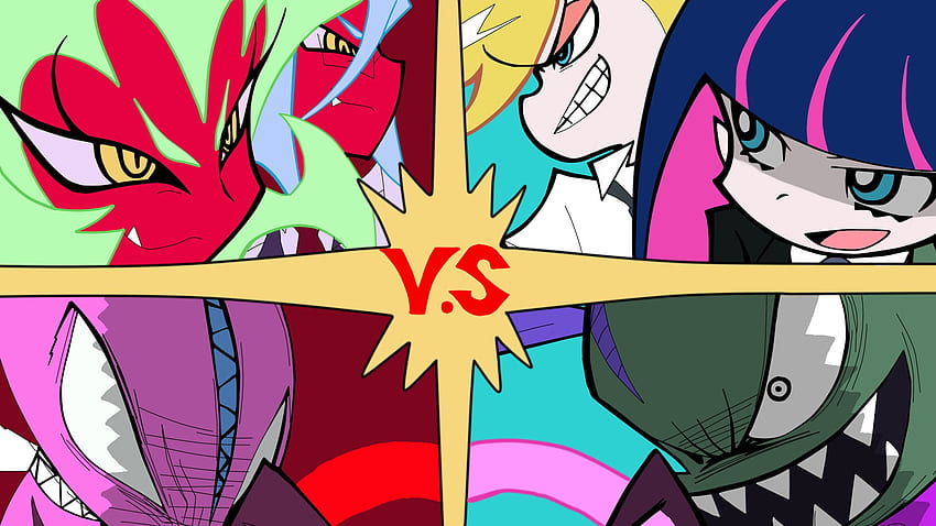 Panty And Stocking Faceoff Kneesocks Goth Scanty Panty And Stocking