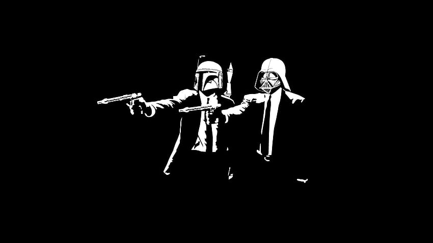 Star Wars Pulp Fiction Boba Fett Darth Vader Fictional Minimalism Gamer - Resolution:, Minimalist Boba Fett วอลล์เปเปอร์ HD