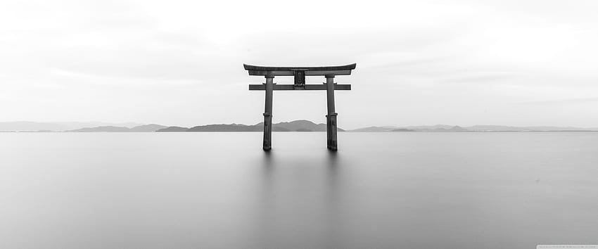 Torii Black and White Ultra Background for U TV : & UltraWide & Laptop : Multi Display, Dual & Triple Monitor : Tablet : Smartphone, Apple 3840X1600 HD wallpaper