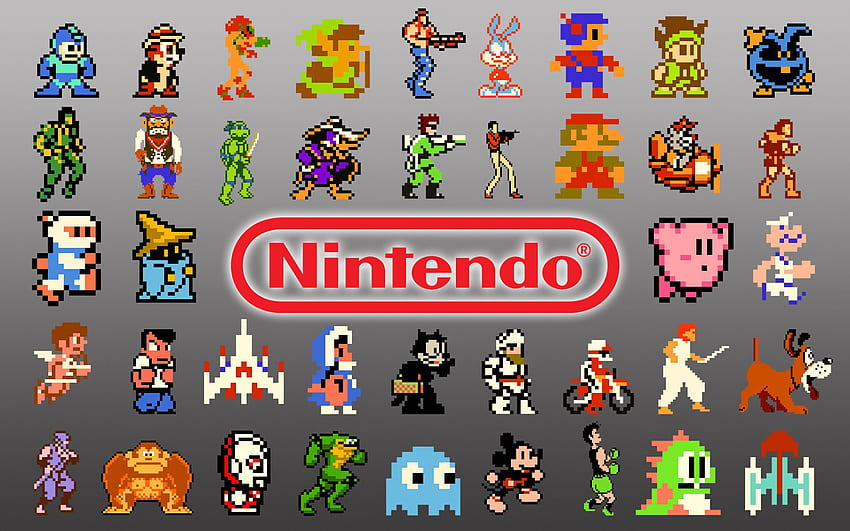 Nintendo NES Karakterleri. Klasik video oyunları, Retro video oyunları, Video oyunu, Old School Nintendo HD duvar kağıdı