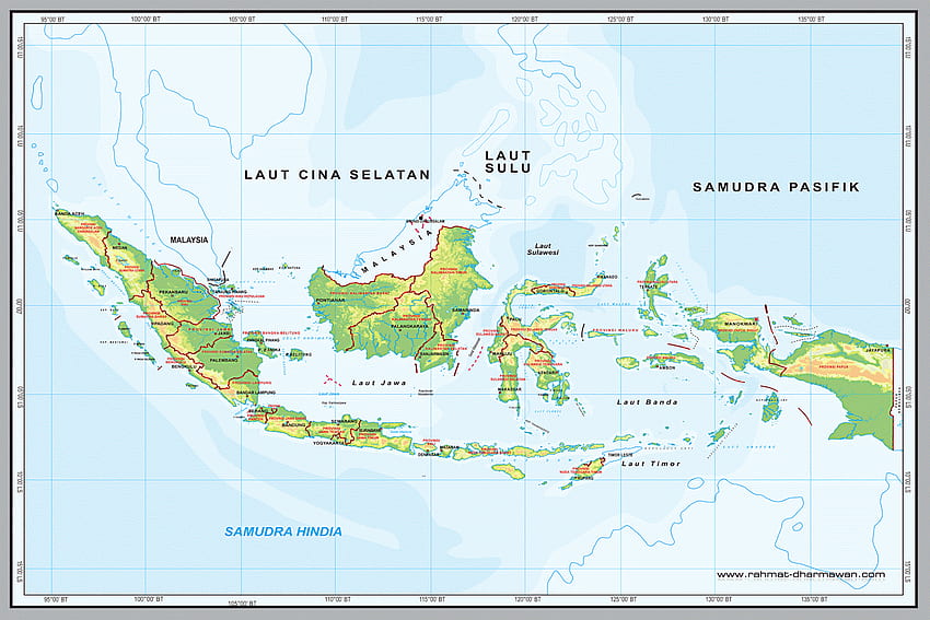 petaindonesia [] para su, Mapa de Indonesia fondo de pantalla