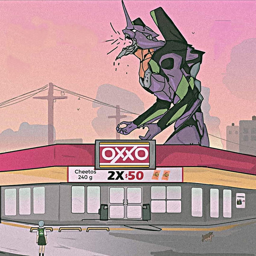 Evangelion mexicano, Ästhetik, Kunst, Stimmung, Cartoon, Cringe, Anime HD-Handy-Hintergrundbild