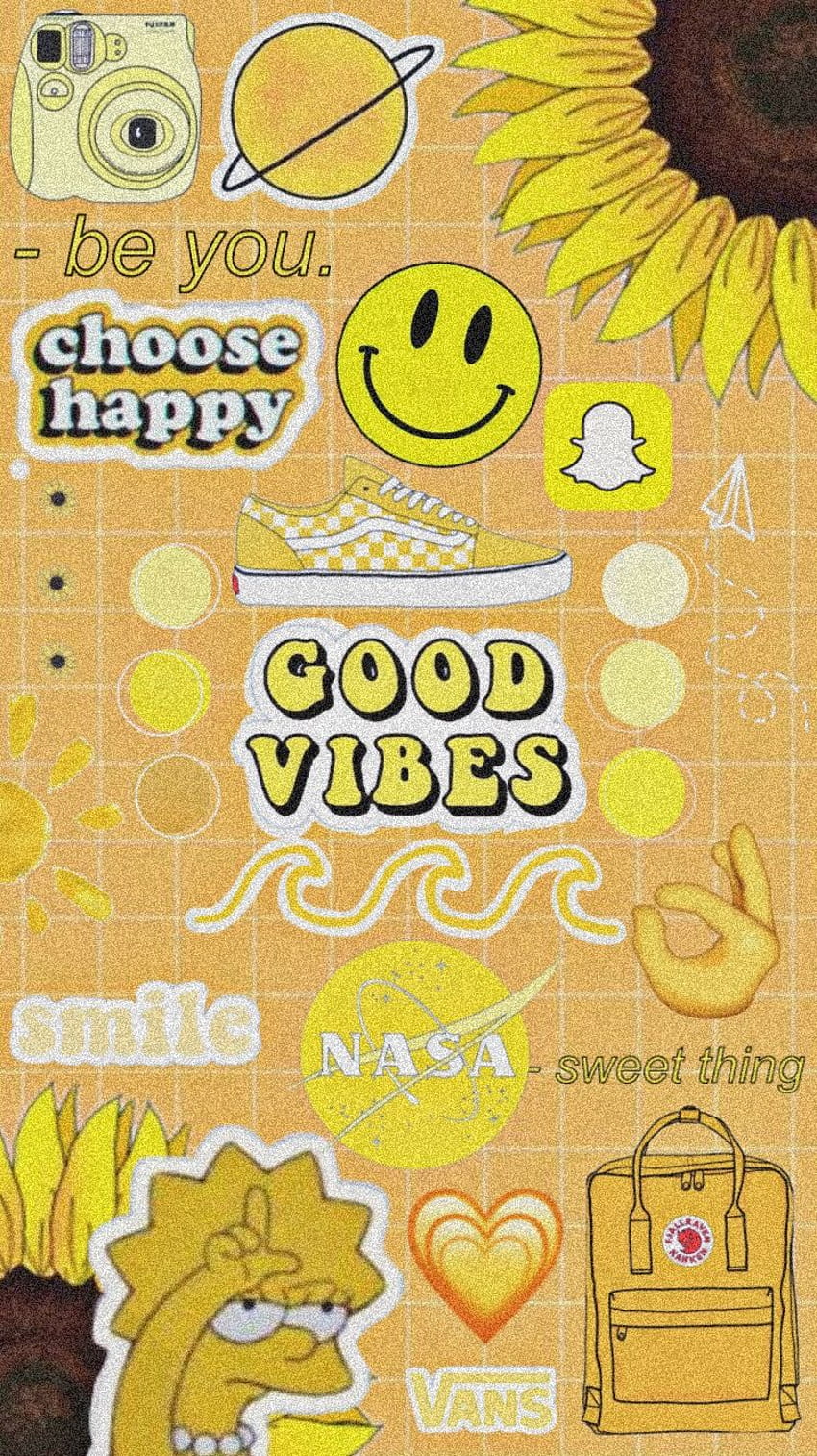 Aesthetic Good Vibes - Portal Terbesar, Yellow Vibes wallpaper ponsel HD