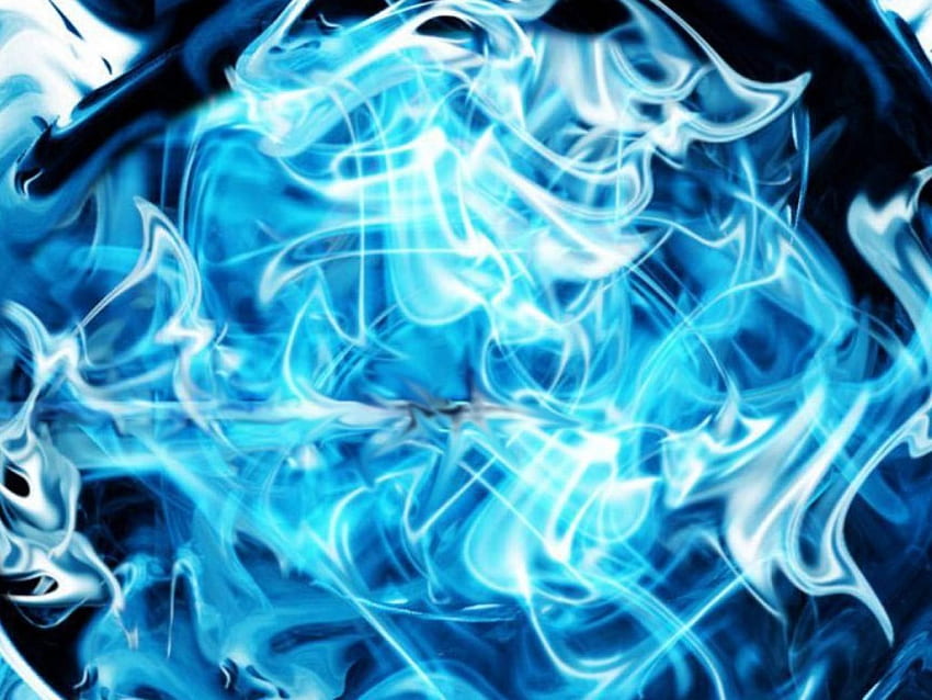 Blue Swirls , design, abstract, art, fractals, random, fractal HD wallpaper