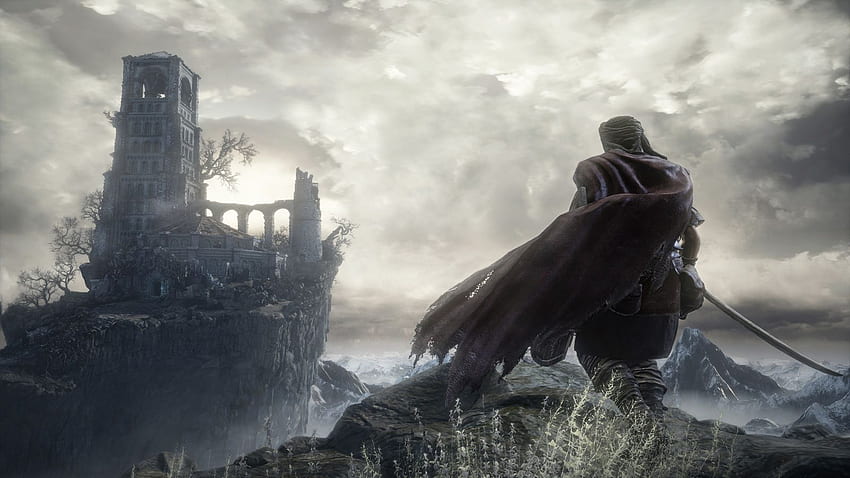 Dark Souls 3' Haberleri: Yeni 'Karanlığın Gerçek Renkleri' Tone'u Belirledi, Yalnız Savaşçı HD duvar kağıdı