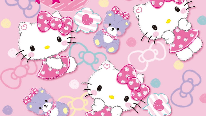y2k aesthetic wallpaper pink hello kitty  Lemon8 Search