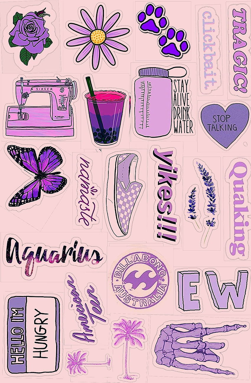 100  aesthetic cute stickers printable for your bullet journal