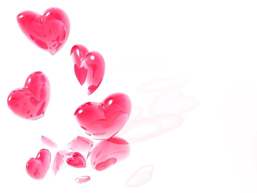 Pink, Love, Flight, Heart HD wallpaper