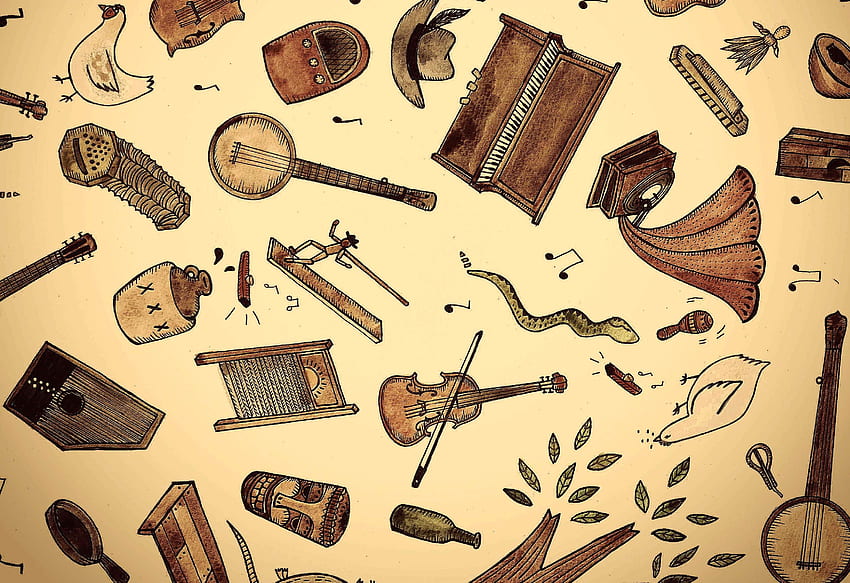 Old School Music, Old Tools HD wallpaper