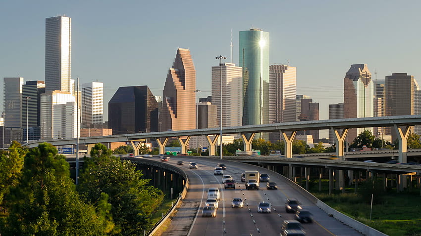 Houston Skyline, Downtown Houston Skyline HD wallpaper