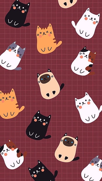 Top 88+ cartoon cat wallpaper phone best - 3tdesign.edu.vn