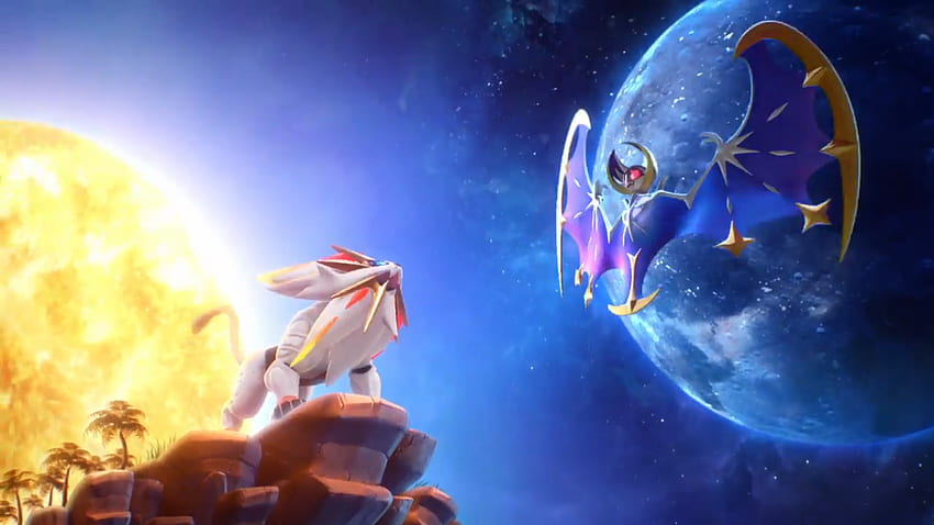 Solgaleo & Lunala. Pokémon. Pokémon, Pokémon, legendäres Pokémon Mond HD-Hintergrundbild